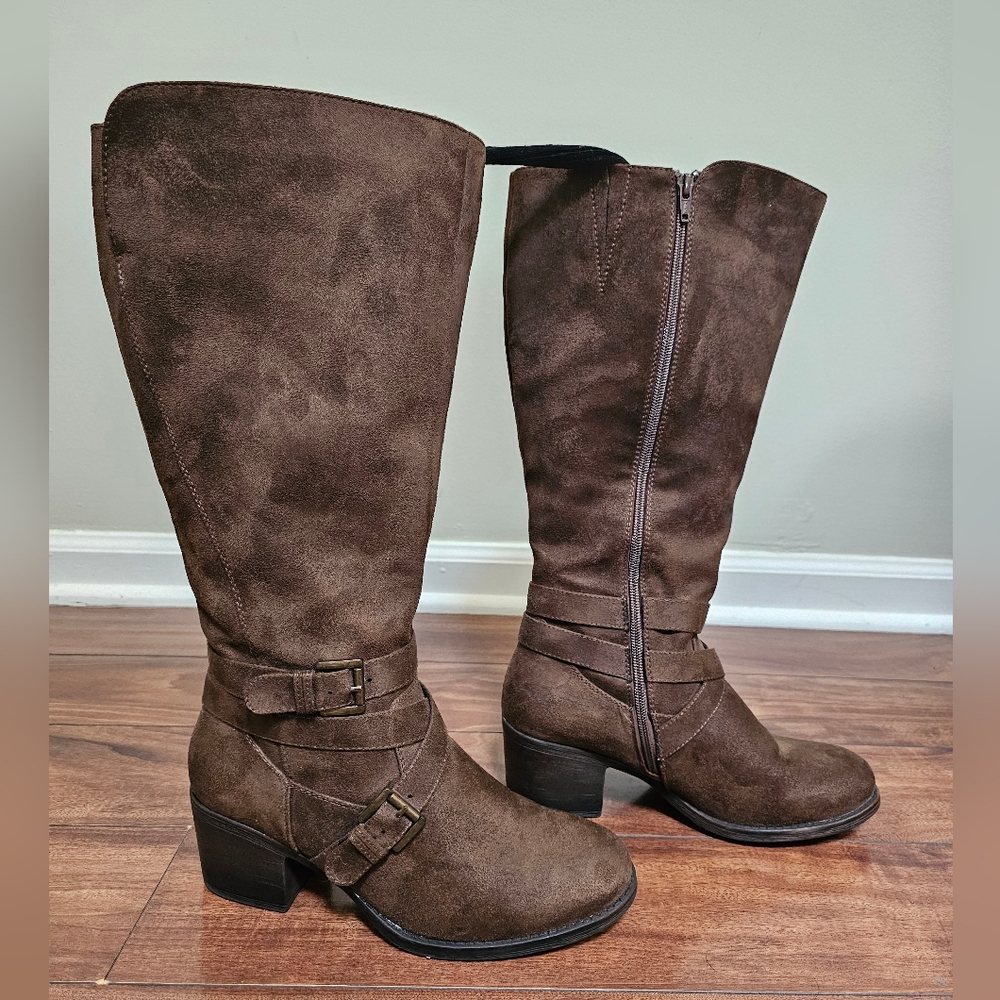 White Mountain Patricia Wide Calf Boots